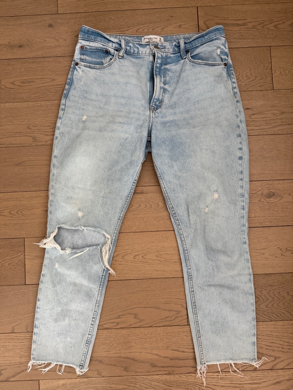 Abercrombie & Fitch Light Blue The Skinny High Rise Jeans